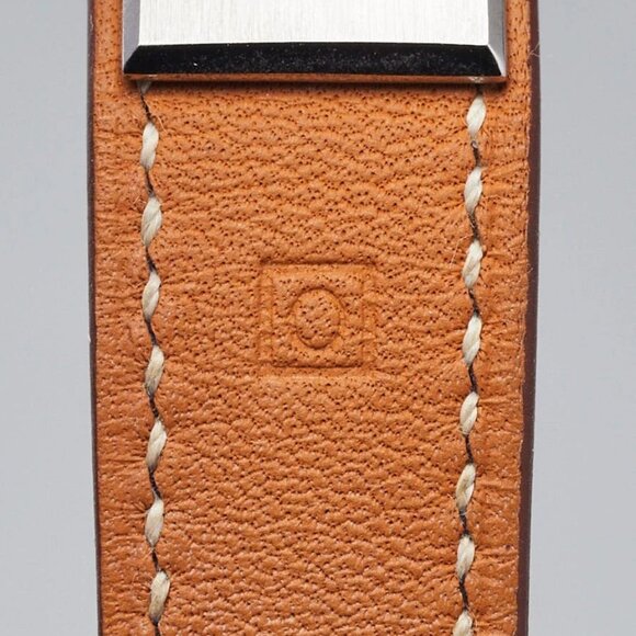 Hermes Gold Swift Leather Stainless Steel Kelly PM Quartz Watch KE1.210 - Picture 9 of 10